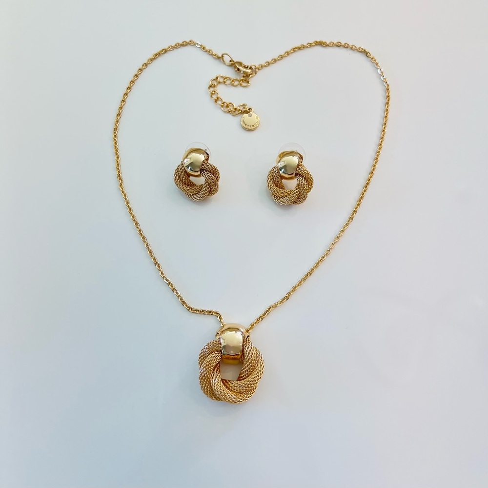 Charter Club Pendant Necklace And Earrings Set